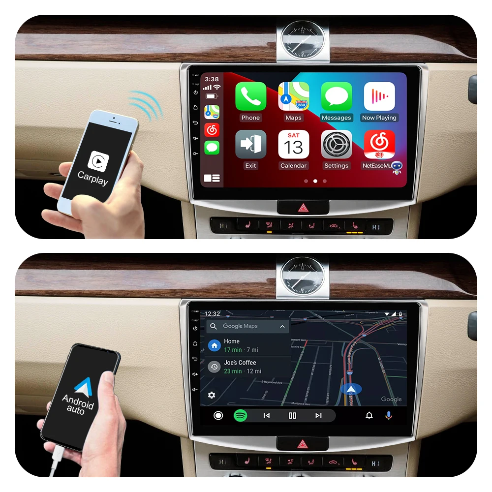 Vw passat b7 10-14 2-din Autoradio USD SD iPhone Android Façade Radio Brillant Vw passat b7 10-14 2-din Autoradio USD SD iPhone Android Façade Radio Brillant
