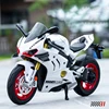 1:10 Ducati V4S S1000RR H2R Alloy Die Cast Motorcycle Model Vehicle Collection Sound and Light Off Road Autocycle Toys Car 1