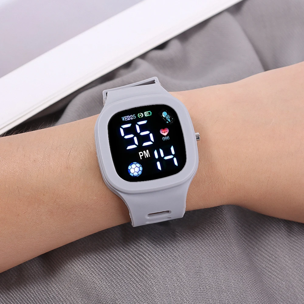 Fashion Sports Watch For Boys Girls Led Digital Kids Watches Children's Waterproof Silicone Watch Unisex WristWatch reloj nino 5