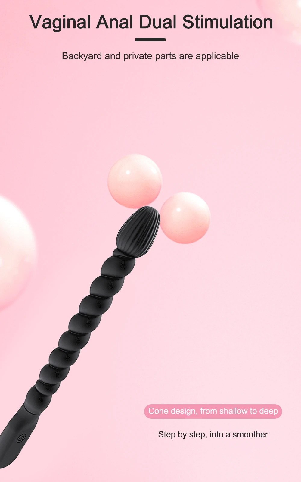 2023 new Vibrators Anal Beads 10 Speeds Female for Women Soft Butt Plug Stimulator Vibrating Gay Sex Toys for Men A_voghion.com