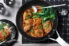 12 1/2 inch Non Stick Frying Pan with Lid,Titanium and Ceramic Nonstick Large Skillet，Stay-Cool Handle,Scratch-resistant,No 4