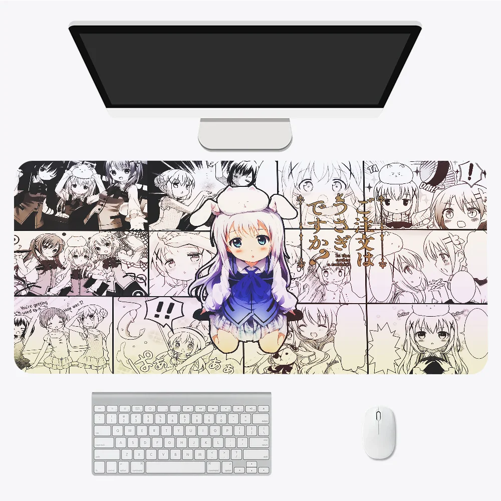 

Mousepad Is the order a rabbit Dear My Sister Desk Pad Big Mouse Mats Rubber Mat Personalized Black Office Carpet Computer Table