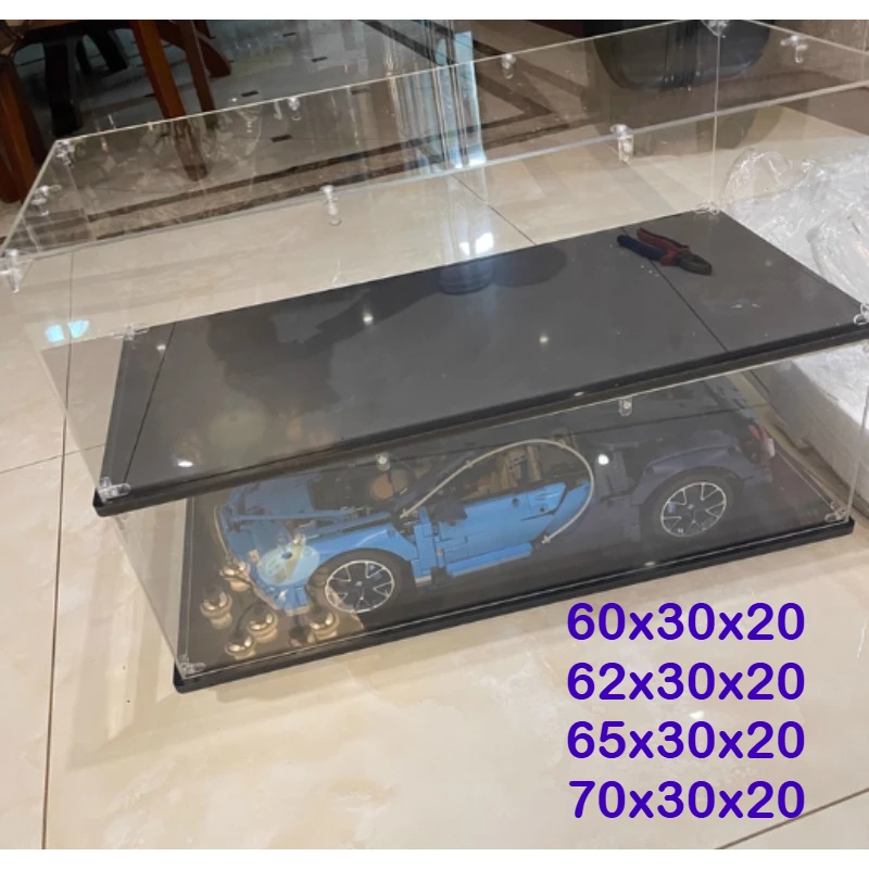 70/65/62X30x20transparentacrylicdisplaycasedust-proofacrylboxforLEGO42083BugattiChiron42115LamborghiniSIAN42171-AliExpress15
