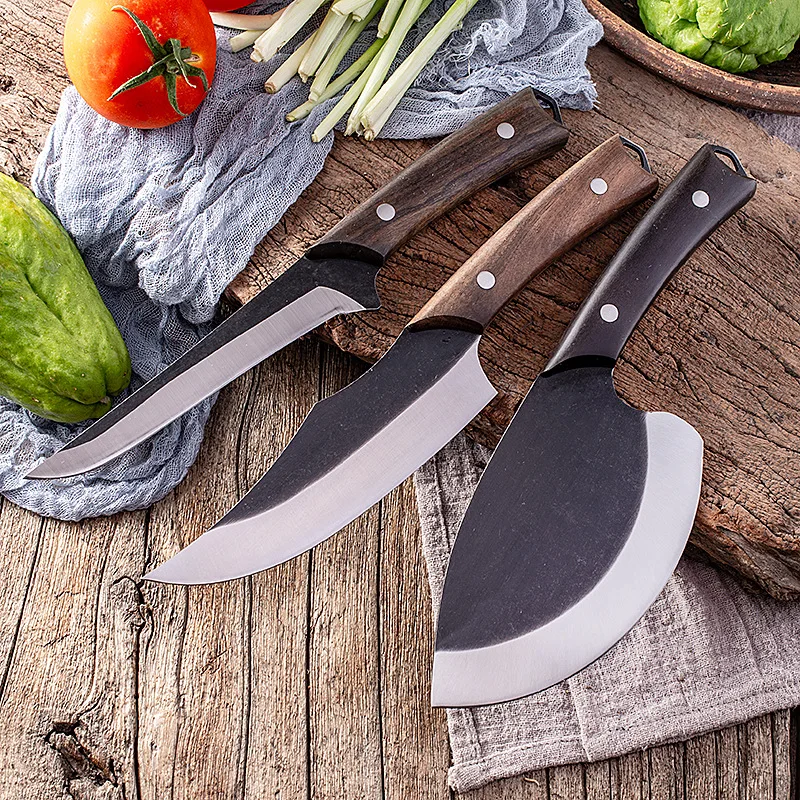 

Forged Boning Knife Butcher Knife Kitchen Stainless Steel Meat Chopping Knife Serbian Chef Slicing Cutter Knife Cooking Tools