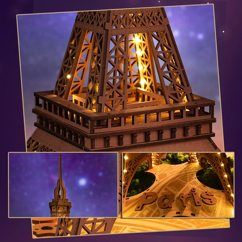 Robotime Eiffel Tower Craft Kit 3D Puzzle DIY Model Building Kit