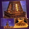 Robotime Eiffel Tower Craft Kit 3D Puzzle DIY Model Building Kit with LED Light Brain Teaser Gifts for Kids Teens Adult 5