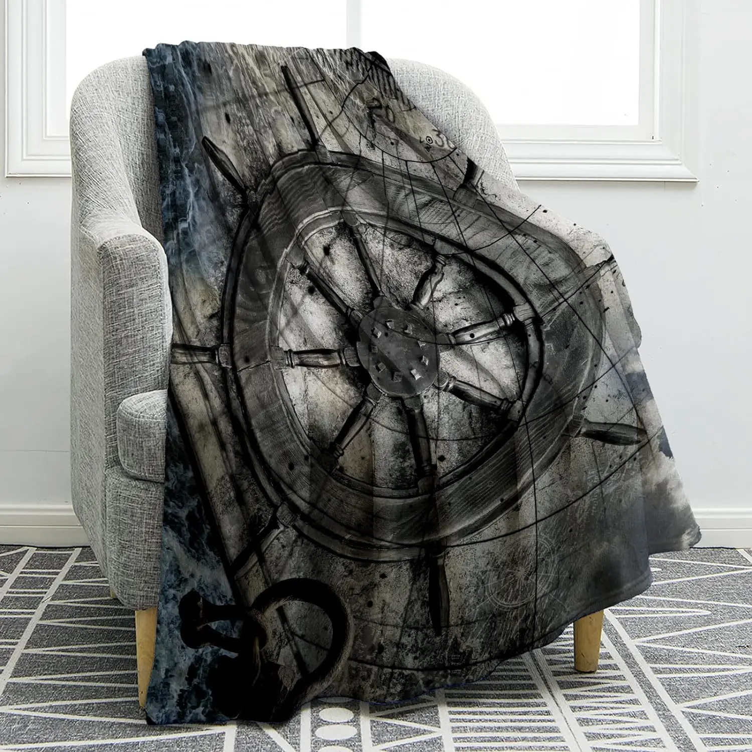 

Подарочное одеяло для океана, одеяло для взрослых и детей, Рождество, день рождения, День Святого Валентина, плавание по океану