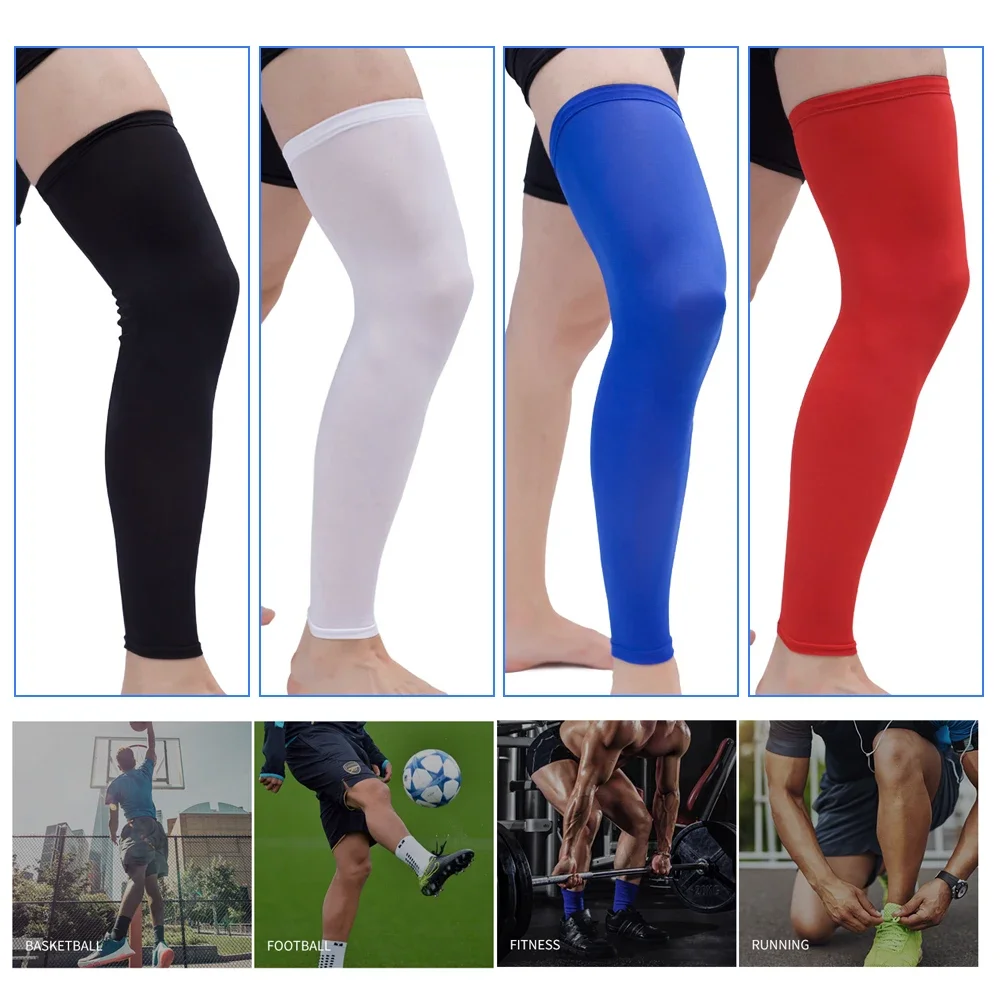 Youery calzini lunghi a compressione per bambini, Manicotti Gambe Estate, Supporto per Coscia e Polpaccio, antiscivolo, protezione UV, per gamba, basket, calcio, sport