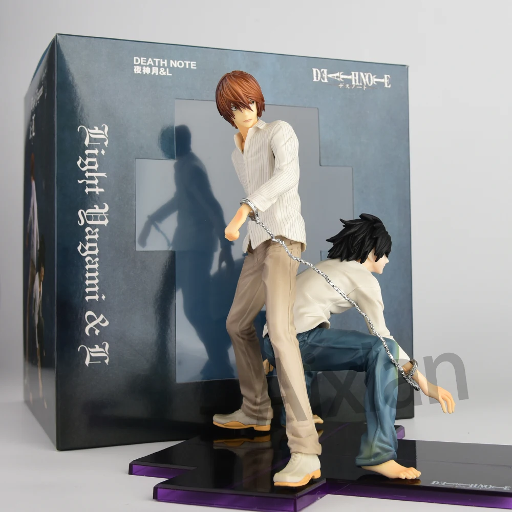 24cm Death Note Anime Figura Luz Yagami L Figura de ação em PVC 1160 # Luz  Yagami 1200 # Brinquedo de boneca modelo de estatueta L Lawliet - AliExpress, image size:1000x1000