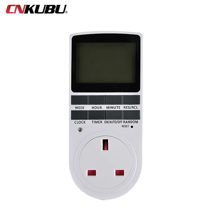 EU Electronic Digital Timer Switch US FR BR Plug Kitchen Timer Socket Outlet 230V 110V 7 Day 12/24 Hour Programmable Timing 4