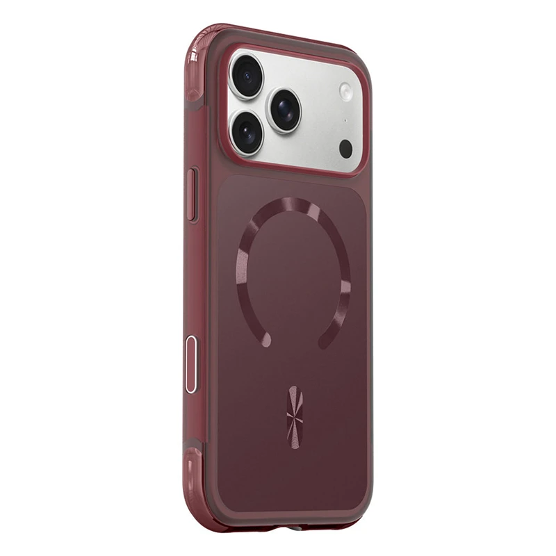 Magnetic Airbag Shockproof Phone Case with Wireless Charging and Hard Cover Protection