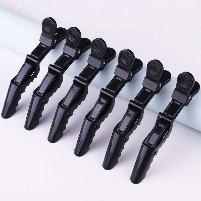 Hair Clips 6Pcs/Set Alligator Hair Clip Hairdressing Clamps Plastic Hair Claw Professional Barber for Salon Styling Hairpins Accessor