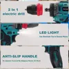 2 In 1 Cordless Electric Drill Screwdriver 24 Torque Setting Rechargeable Driver Home Handheld Power Tool For Makita 18V Battery 4