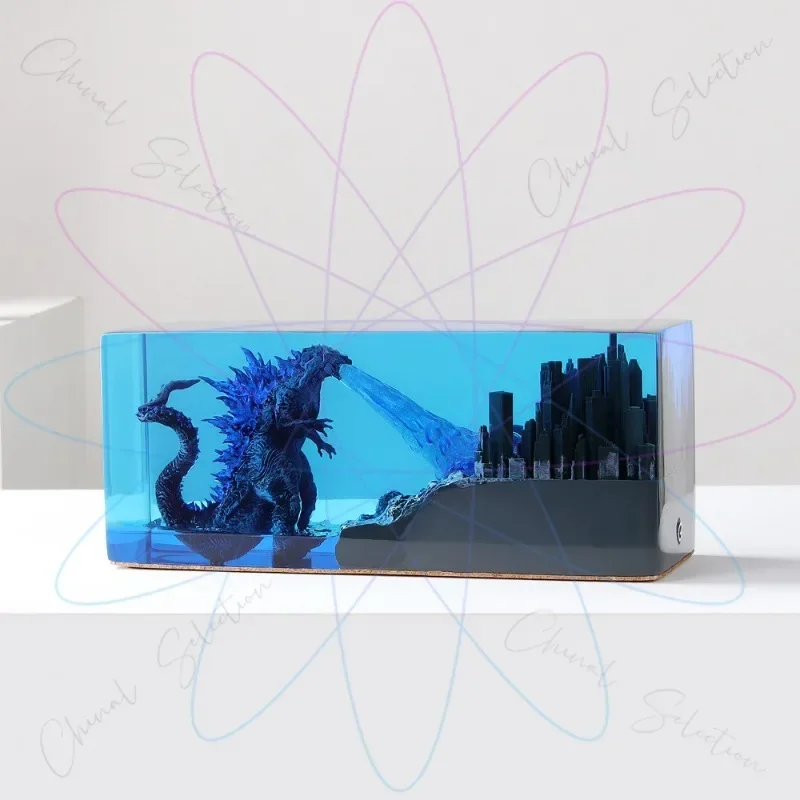 Foreign Trade Creativity City War Series Night Light Ornament Epoxy Resin Handicraft