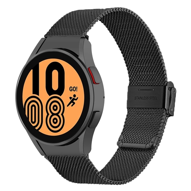 Samsung Galaxy Watch 4 44 mm 40 mm strap/Galaxy Watch 4 classic 46 mm 42 mm gapless stainless steel metal mesh strap