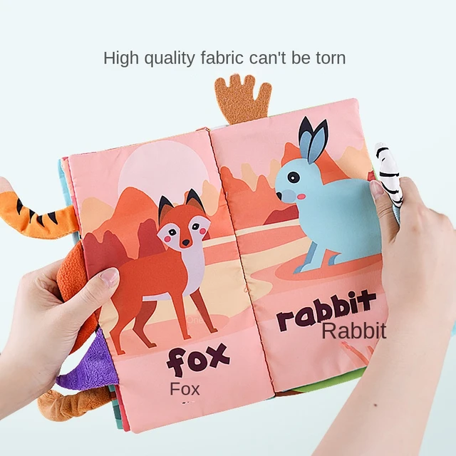 Libri Montessori giocattoli per bambini 0 6 mesi libri sensoriali per  neonati ragazzi 1 anno Dinasour peluche tessuto libro apprendimento  educazione giocattolo - AliExpress