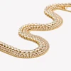 E.B.belle Shiny Mothers Day Bridesmaid Gift Proposal Stainless Steel Tennis Chain Necklace acero inoxidable joyería premium