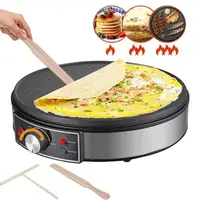 110V/220V Electric Crepe Maker Machine Pancake Machine With Non-stick Griddle Batter Spreader Crepes Maker Kitchen Cooking Tools 1