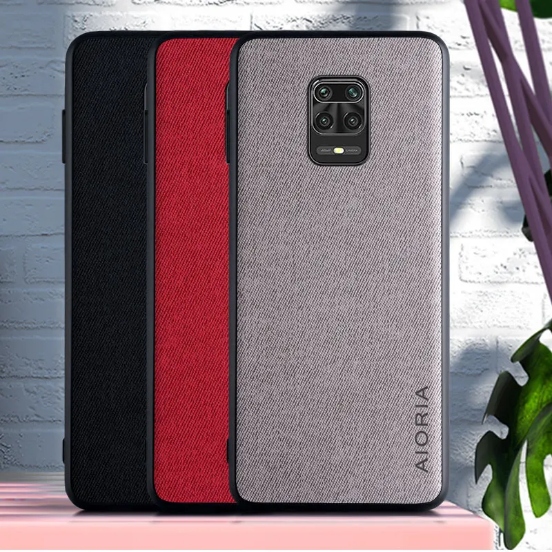 Textile Case with Soft TPU Edge & Hard PC Back - Durable 3-in-1 Material