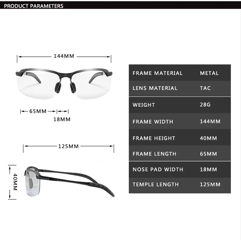 ALASICKA Fishing Photochromic Sunglasses Men Polarized Glasses Male Sun Glasses Day Night Vision Driving Eyewear polarized sunglasses night vision glasses fishing sunglasses