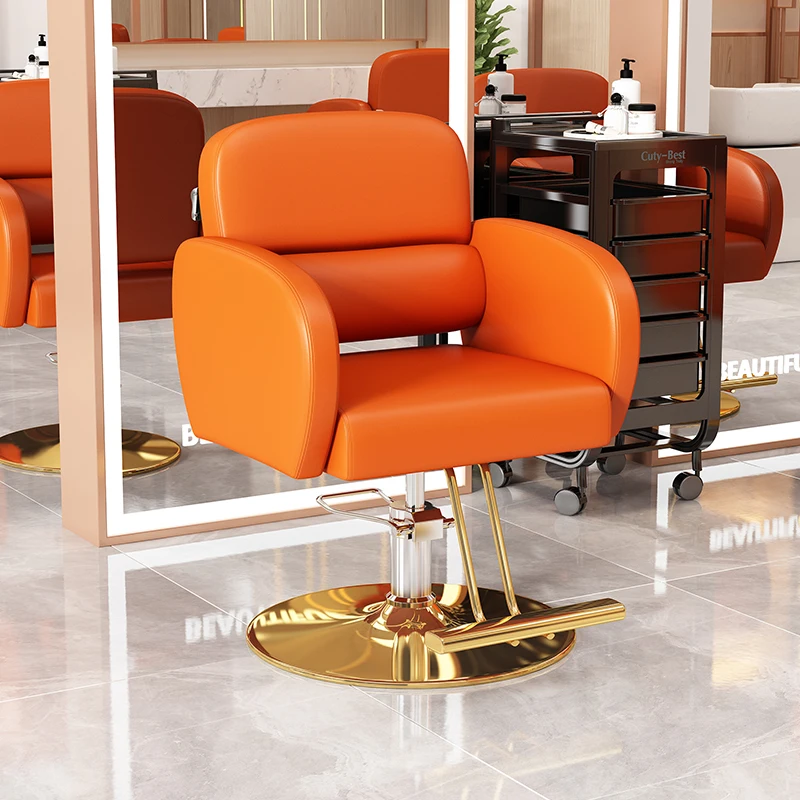 Modern Comfortable Barber Chairs Aesthetic Beauty Swivel Stylist Barber Chairs Barbershop Silla Barberia Luxury Furniture luxury stylist barber chairs swivel beauty ergonomic aesthetic barber chairs manicure silla de barberia barber furniture