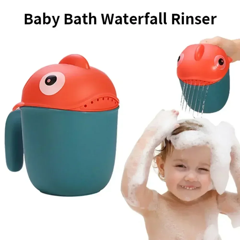 Baby Bath Support Pad Baby Bath Seat Baby Bath Tool Bath Toys Baby Bath Tub Kids Bath Toys 1 pcs Babybath Clownfish Bath Waterfall Rinser Kids Bath Shampoo Cup Multi-Function Spoons Shower Toys for Children Washing Head
