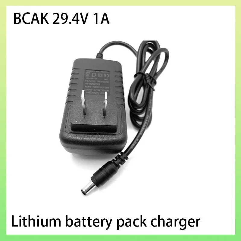 

BCAK 24V 7-string Battery Pack Lithium Battery Charger 29.4V 1A Polymer Battery Pack Charging Tool