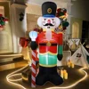 2.4M Inflatable Nutcracker Soldier built-in LED Light Outdoors Christmas Decorations for Indoor Home Yard Garden Xmas Decoratio 3