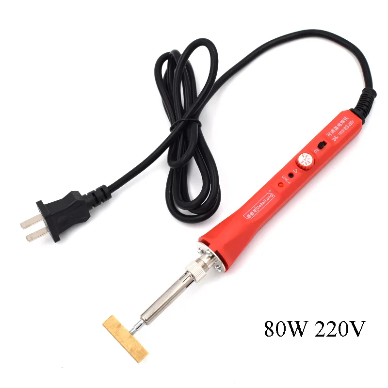 Пирографическая ручка для сварки с Т-образными головками, 80 Вт, 220 В