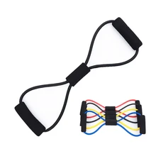 

TPE 8 Word Fitness Yoga Resistance Chewing Gum Rubber Band Elastic Band Fitness Equipment Extender Workout Gym Workout Tool