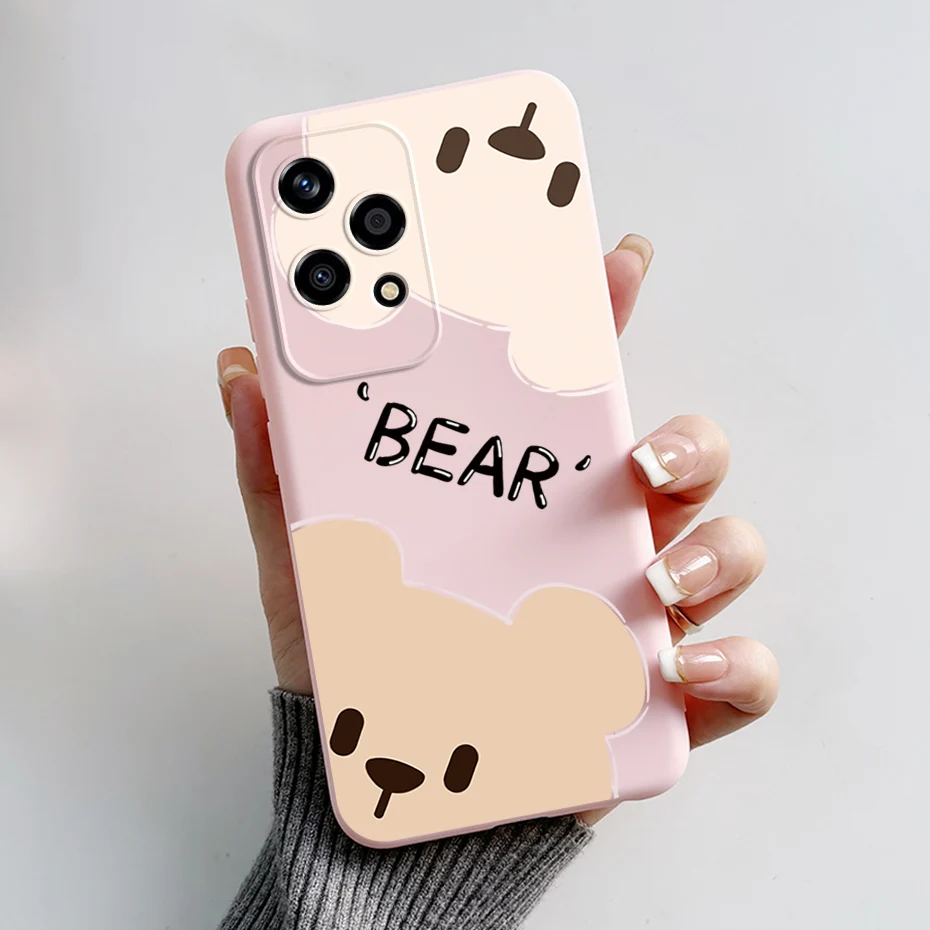 Cute Bear Cartoon Frog TPU Soft Silicone Phone Case Cover