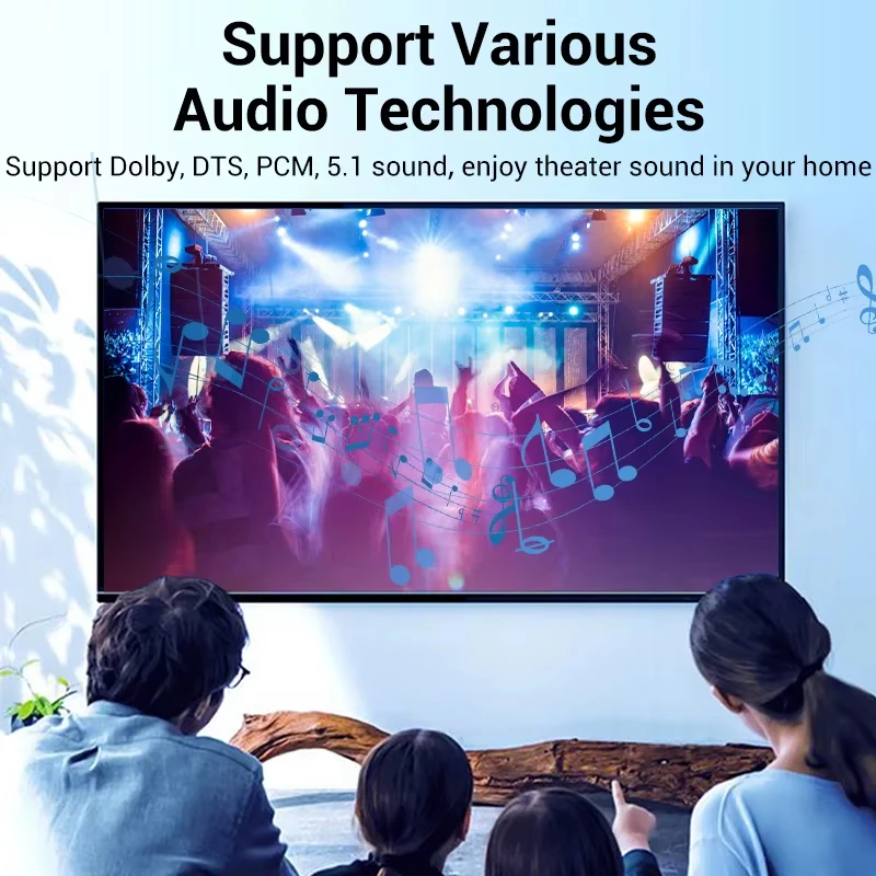Vention Digital Optical Audio Cable Toslink SPDIF Coaxial Cable 1m 2m for Amplifiers Blu-ray Xbox 360 PS4 Soundbar Fiber