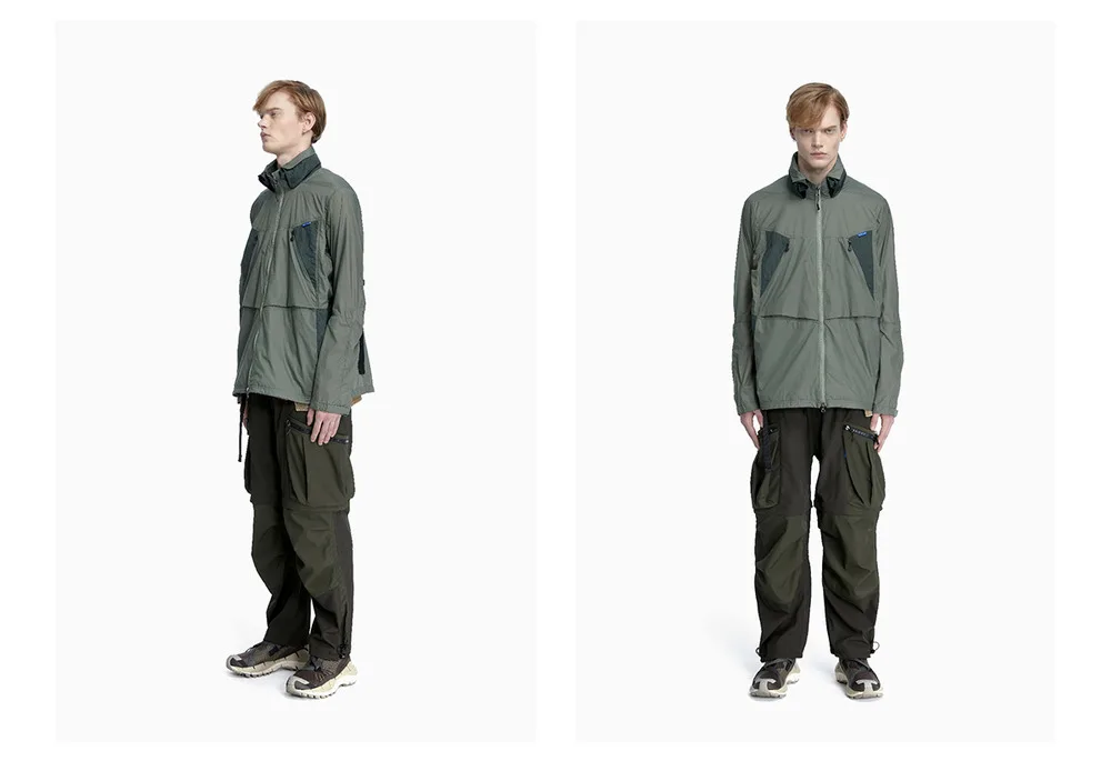Reindee Lusion 23ss Light breathable UV protection jacket high collar shape adjustable hood techwear gorpcore