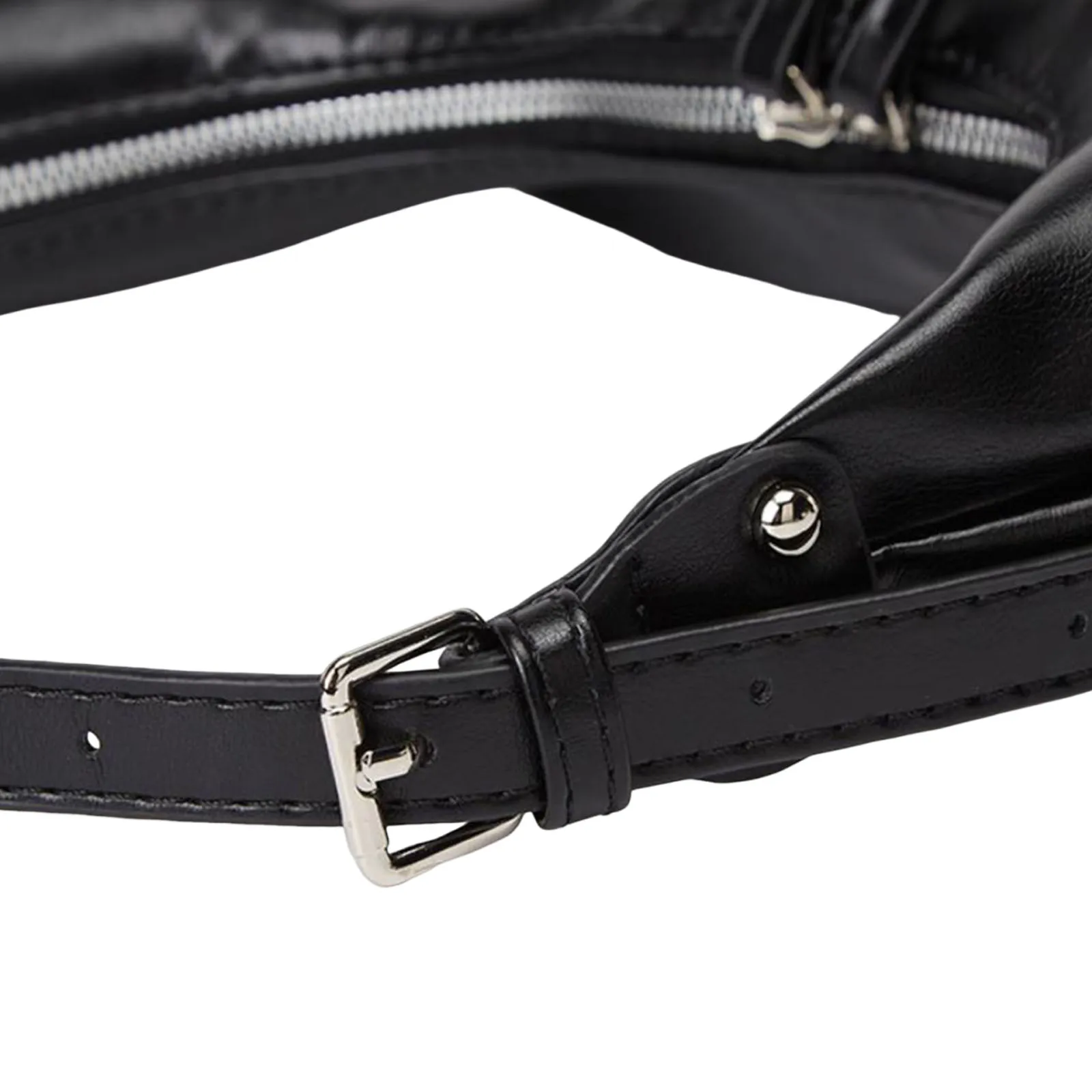 Women PU Leather Solid Color Shoulder Bag Adjustable Straps One Shoulder Crossbody Bag for School Work Daily Use