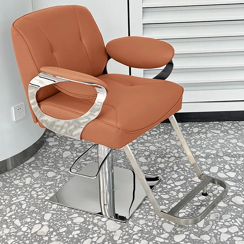 Beauty Ergonomic Barber Chair Professional Madam Make Up Chair Equipment Sillones De Barberia Profesional Nail Salon Furniture корректор для лица eveline art professional make up тон 05 nude 2 в 1 светоотражающий с кисточкой