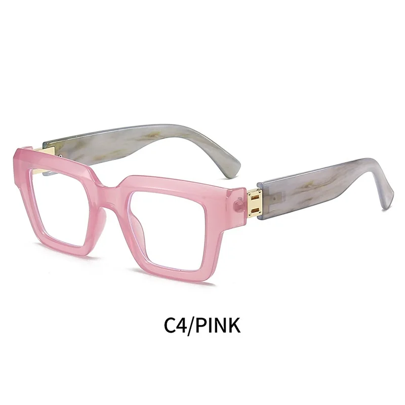 Trendy Unisex Square Thick Frame Anti-Blue Light Glasses