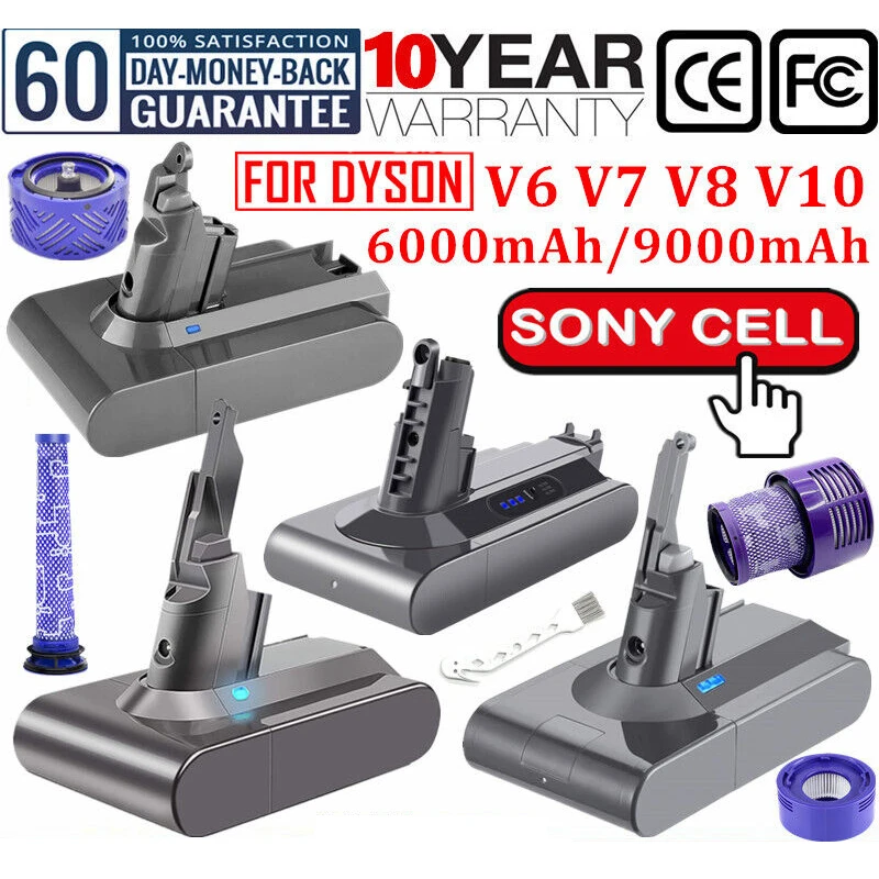 Dyson V8 Absolute Battery Sv10 | Dyson Replacement Battery Sv10
