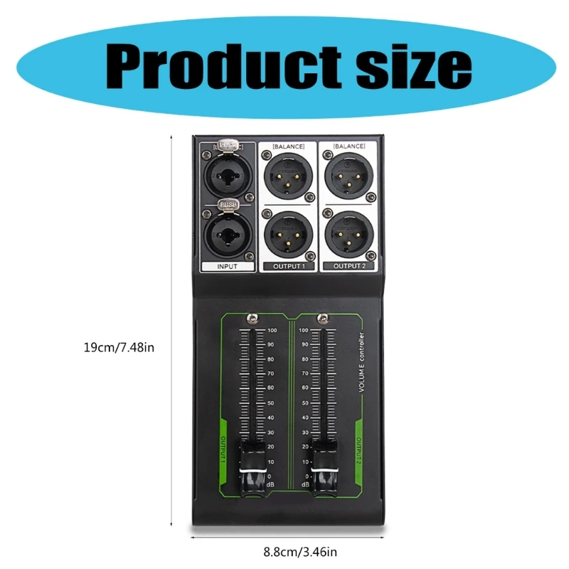 Headphone Amplifier audio mixer audio interface audio processor Robusts Volumes Controller for Long Last Performances Plugs and Play