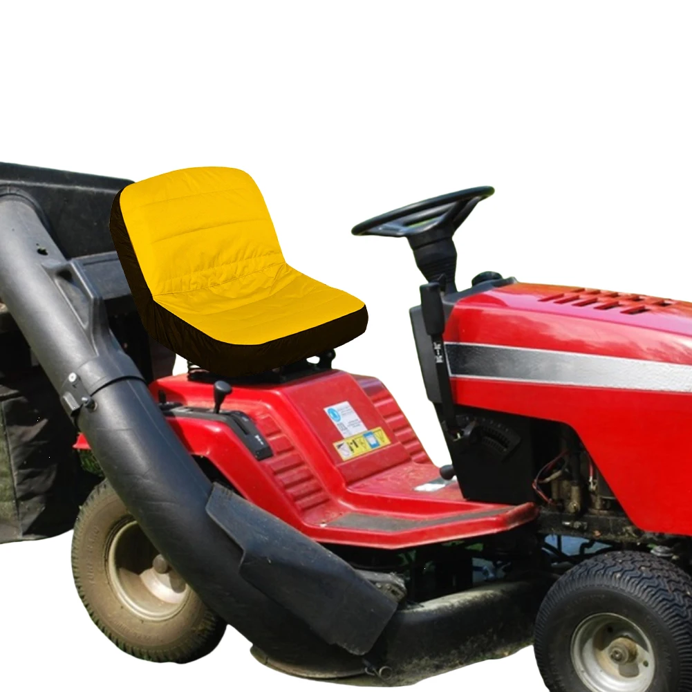 Mower Seat Cover Waterproof Lawn Tractor Seat Cover UV Resistant Riding Mower Seat Protector Cushion for 10-14 Inches High Seats