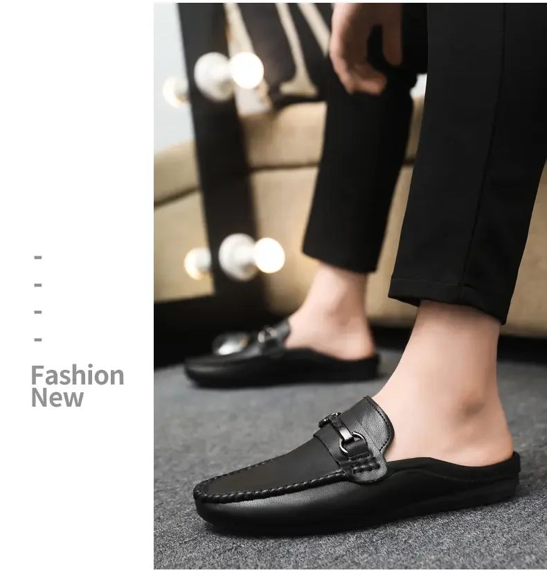 Herren Pantoletten Slipper Als Bequeme Freizeitschuhe Ohne Ferse_voghion.com