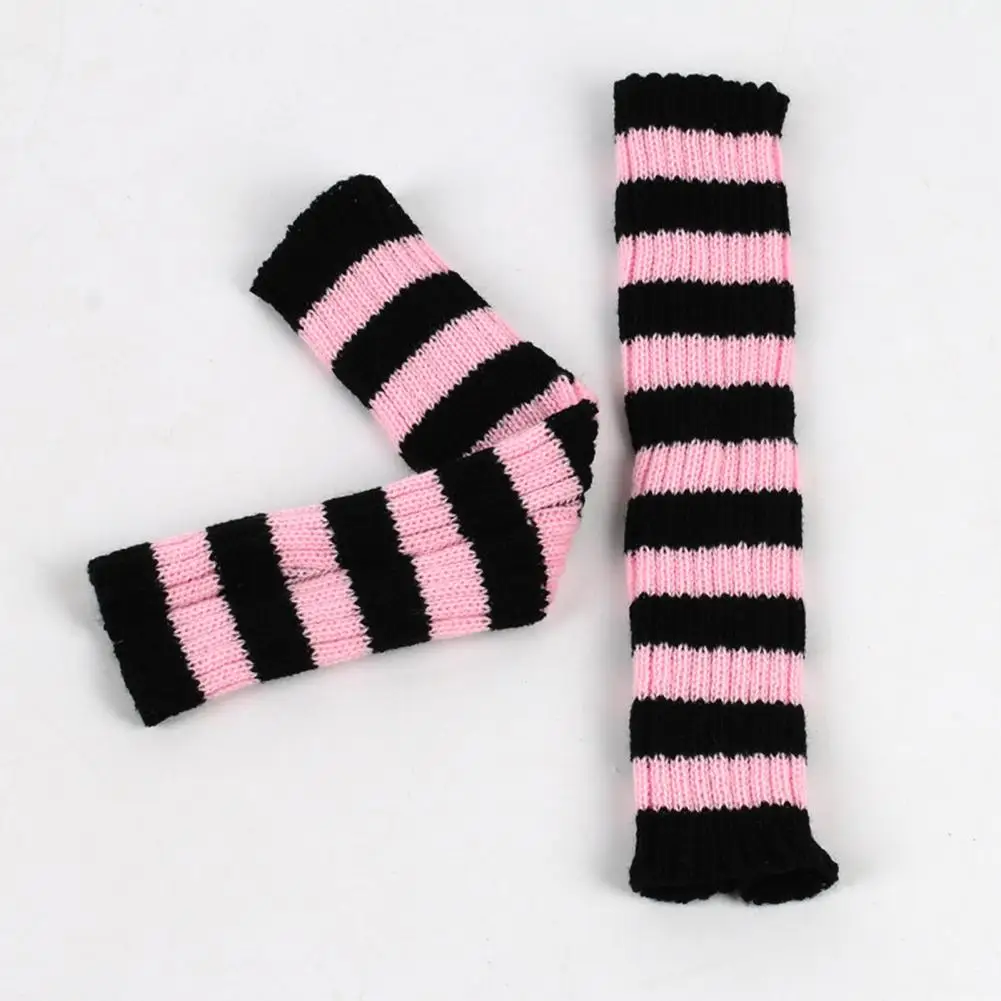 

Acrylic Gloves Cozy Striped Woolen Gloves Winter Holiday Gift for Men Women Soft Warm Accessories for Autumn Christmas Exquisite