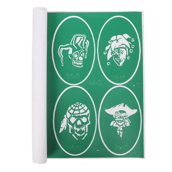 Reusable Temporary Tattoo Stencil Book Professional PVC Glitter Tattoo Stencils Exquisite Long Lasting for Face for Adults Art