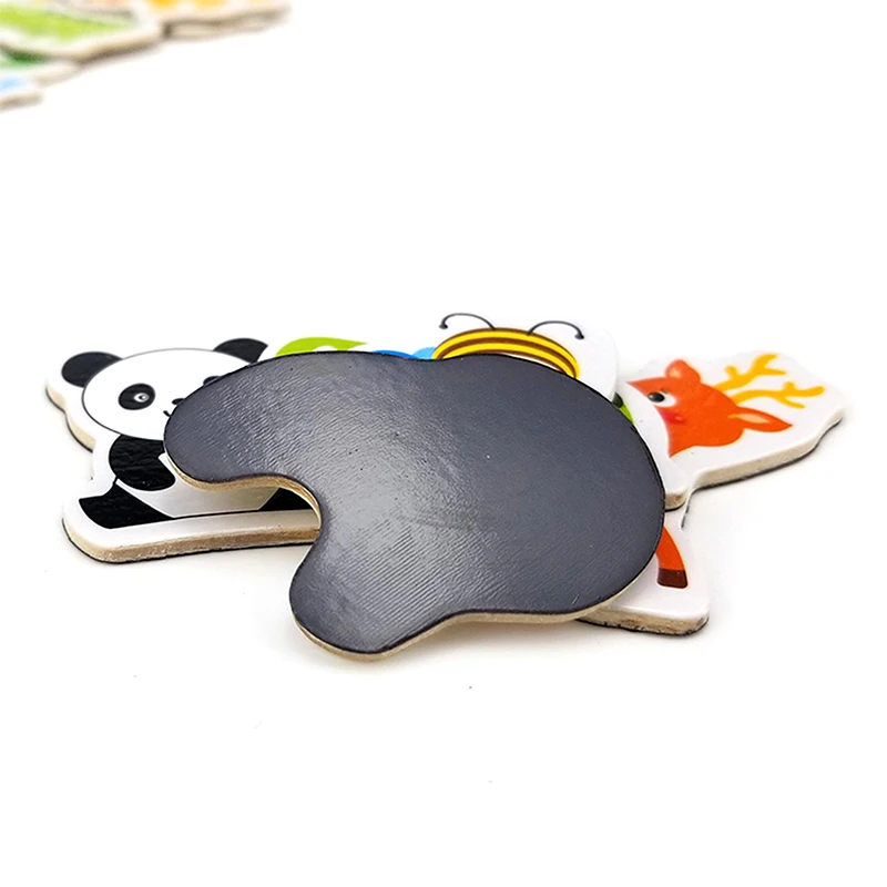 Animal Fridge Magnet Fish And Crab Wooden Fridge Magnet 3D Cartoon Sticker Toy For Kids Diy Office Whiteboard Gadget Magnetic Fridge Magnets Magnetic Sticker Magnetic Fridge Stickers