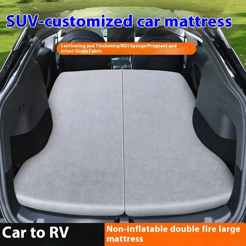 Tesla Y car mattress inflatable free memory foam mattress camping portable car sleeping storage bag and sheets
