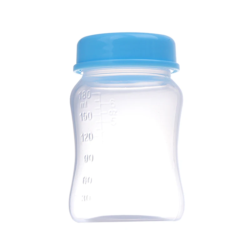 Green/Blue 180ml Breast Milk Storage Bottle Wide Neck Infant Newborn Food Freezer Fresh Cup New 5