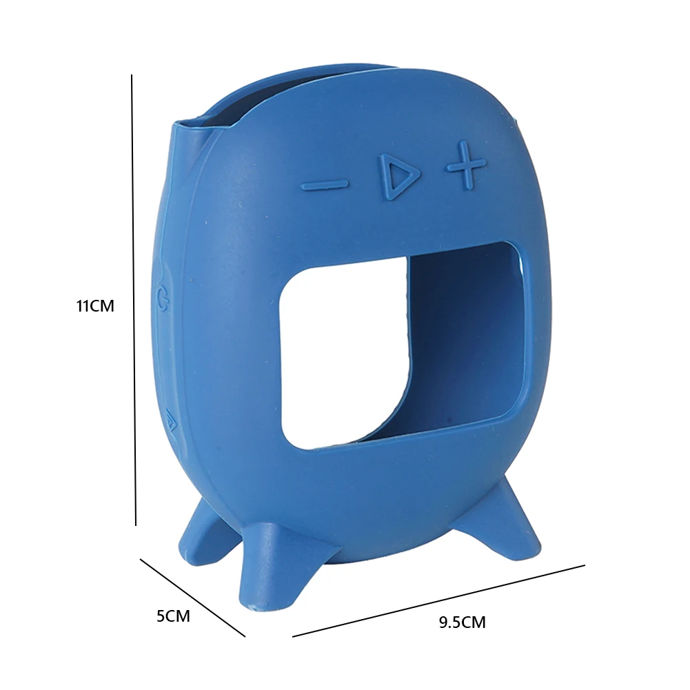 Silicone Cover Case Shockproof Protective Carrying Case Speaker Carrying Stand Up Cover Pouch for JBL Clip 5 Portable BT Speaker