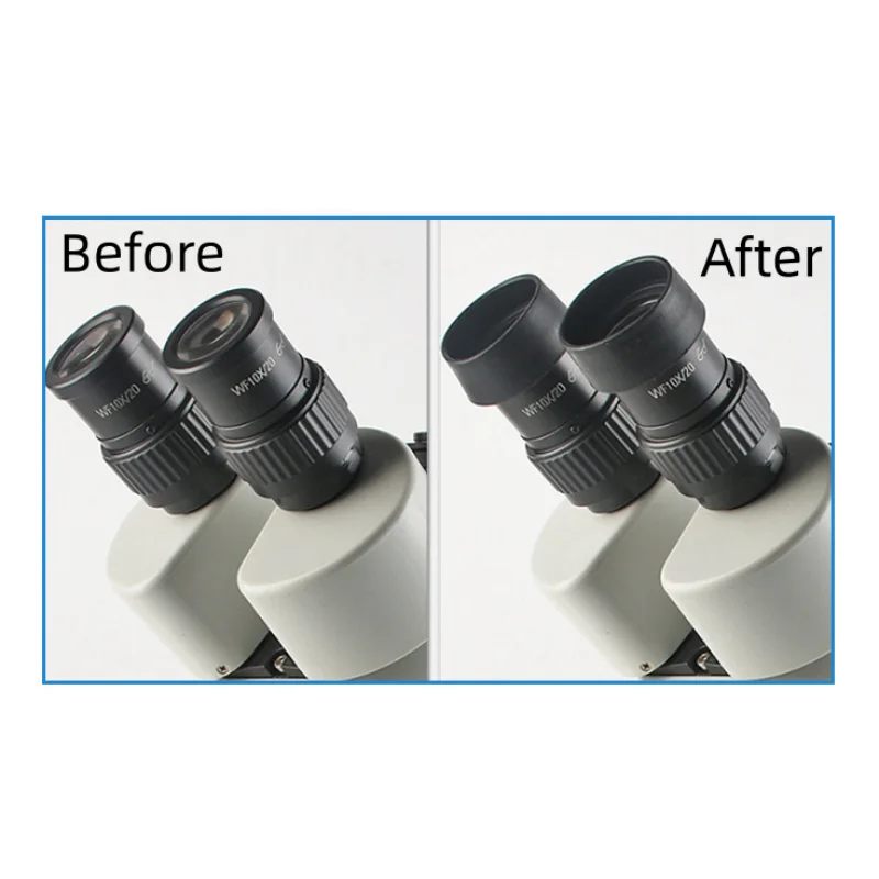 Eye Protector Cups Rubber Eyepiece Eye Shields Binoculars Microscope Night Vision Scope 2 PCS