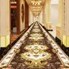 Luxury European Style Lobby Corridor Carpets Hallway Long Strip Area Carpet  Aisle Wedding Red Area Rugs Home Entrance Decor Mat 2