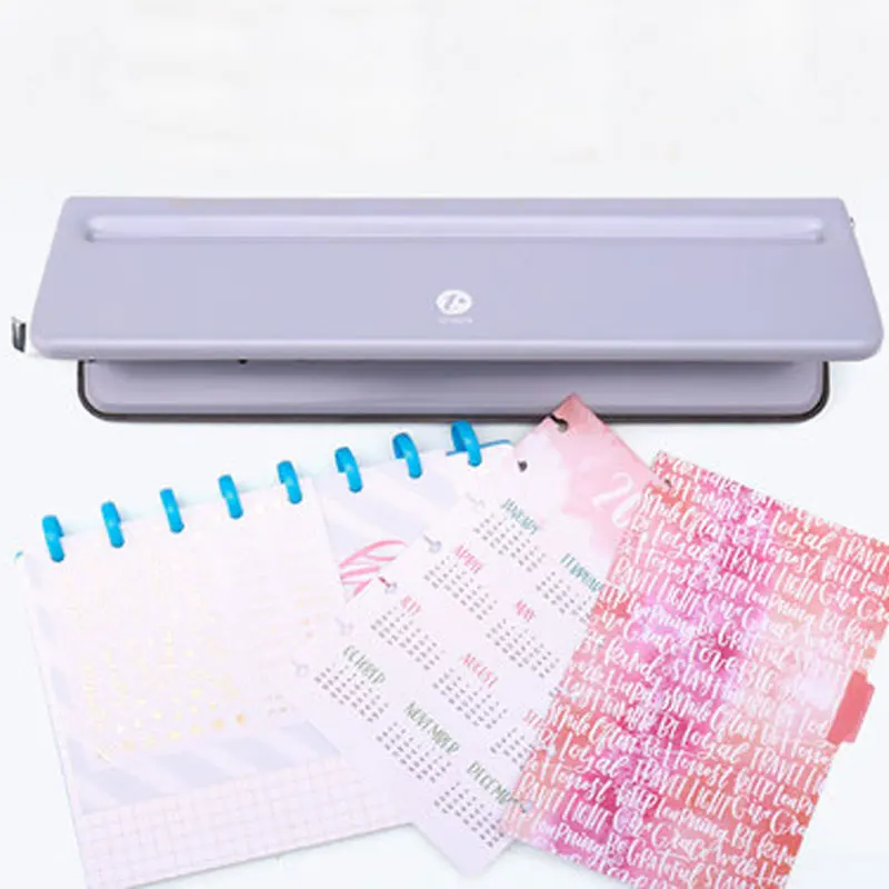 T Paddestoel Gat Disc Binding Losbladige Puncher Verstelbare 12 Hole