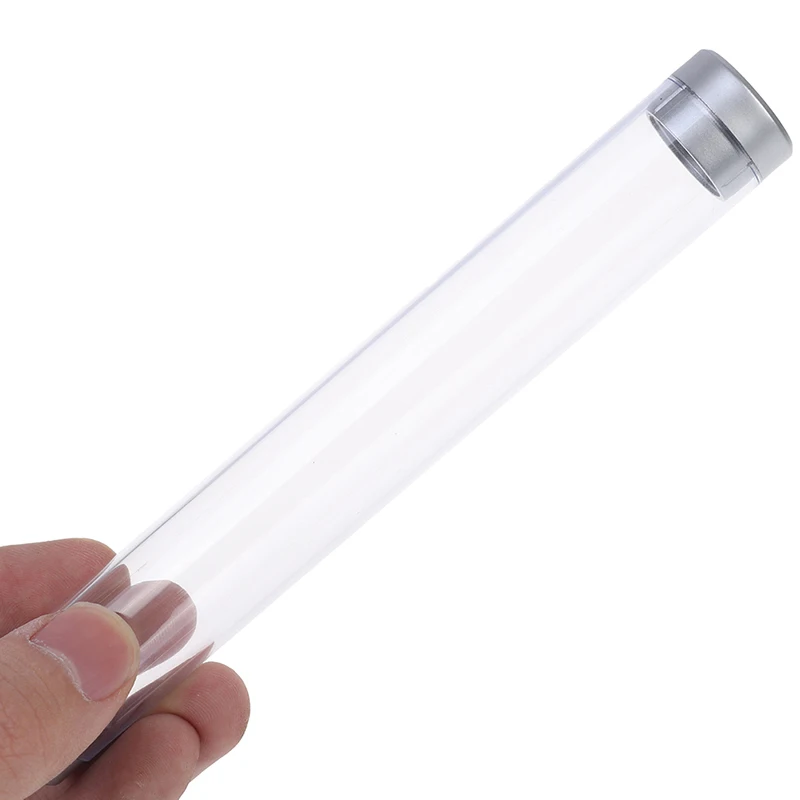Stationery Box Crystal Transparent Plastic Pen Box Gift Box Metal Pen Transparent Case